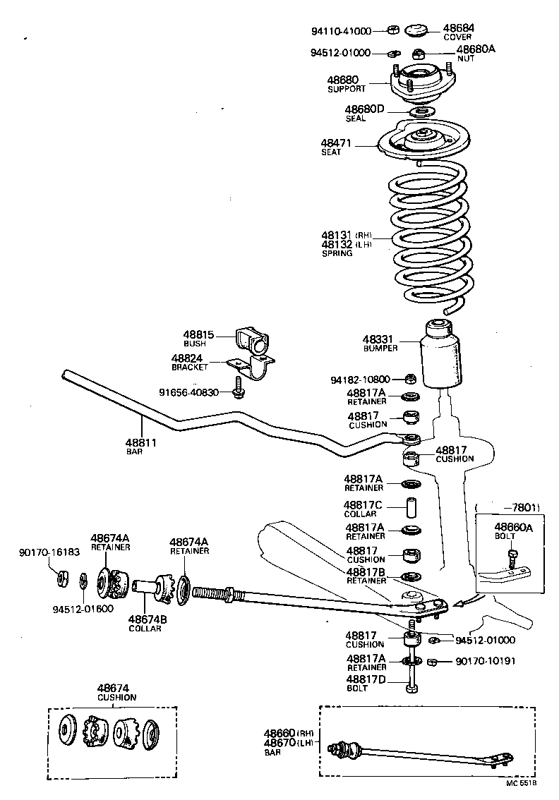 48131-22500 SPRING, FRONT COIL, RH product image