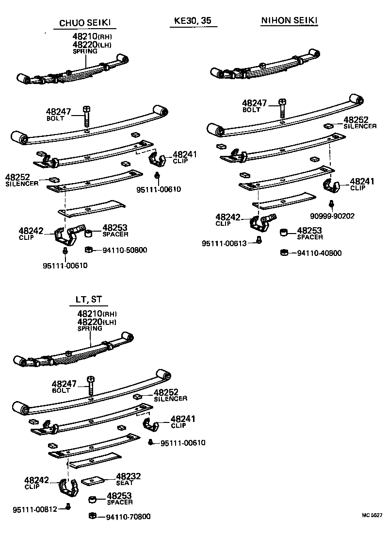 48046-12010 SEAT SUB-ASSY, SPRING U BOLT, RH product image