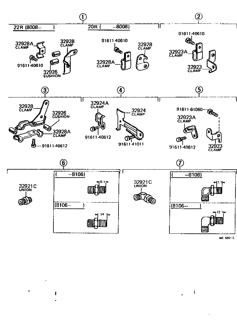 32922-14061 TUBE, OIL COOLER OUTLET, NO.1 product image