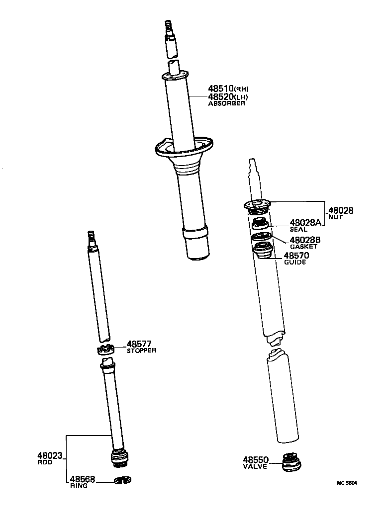 48131-16130 SPRING, FRONT COIL, RH product image