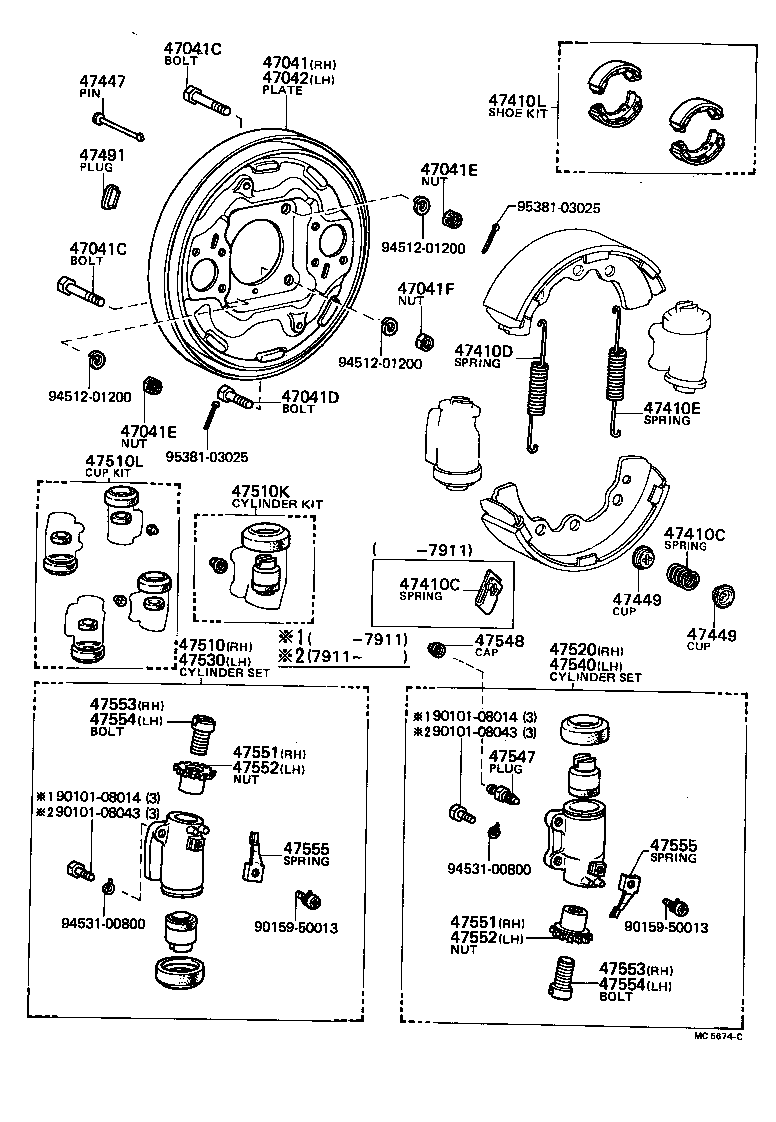 04494-28010 SHOE KIT, FRONT BRAKE product image