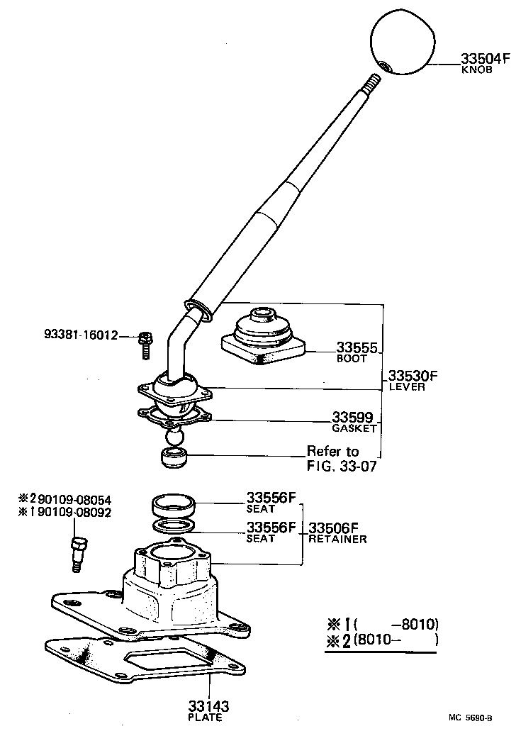 33505-35010 SEAT, TRANSMISSION SHIFT LEVER BALL product image