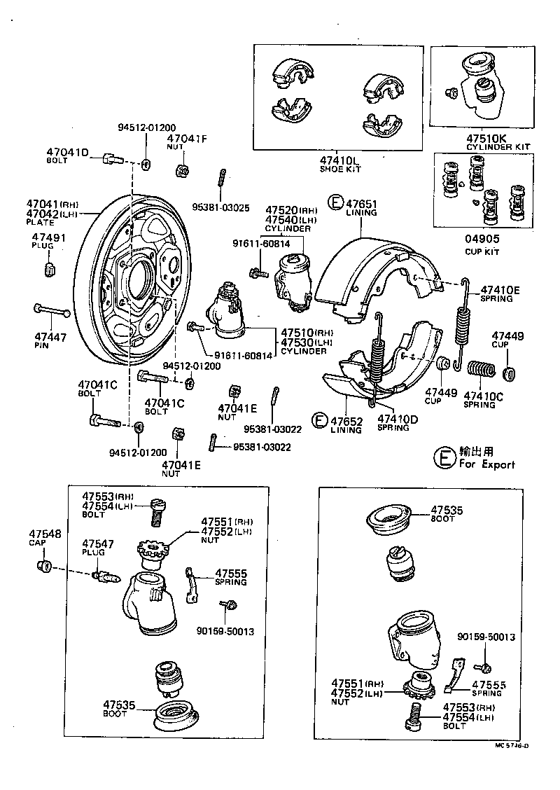 90102-12004 BOLT(FOR BACKING PLATE TO STEERING KNUCKLE ARM SETTING) product image