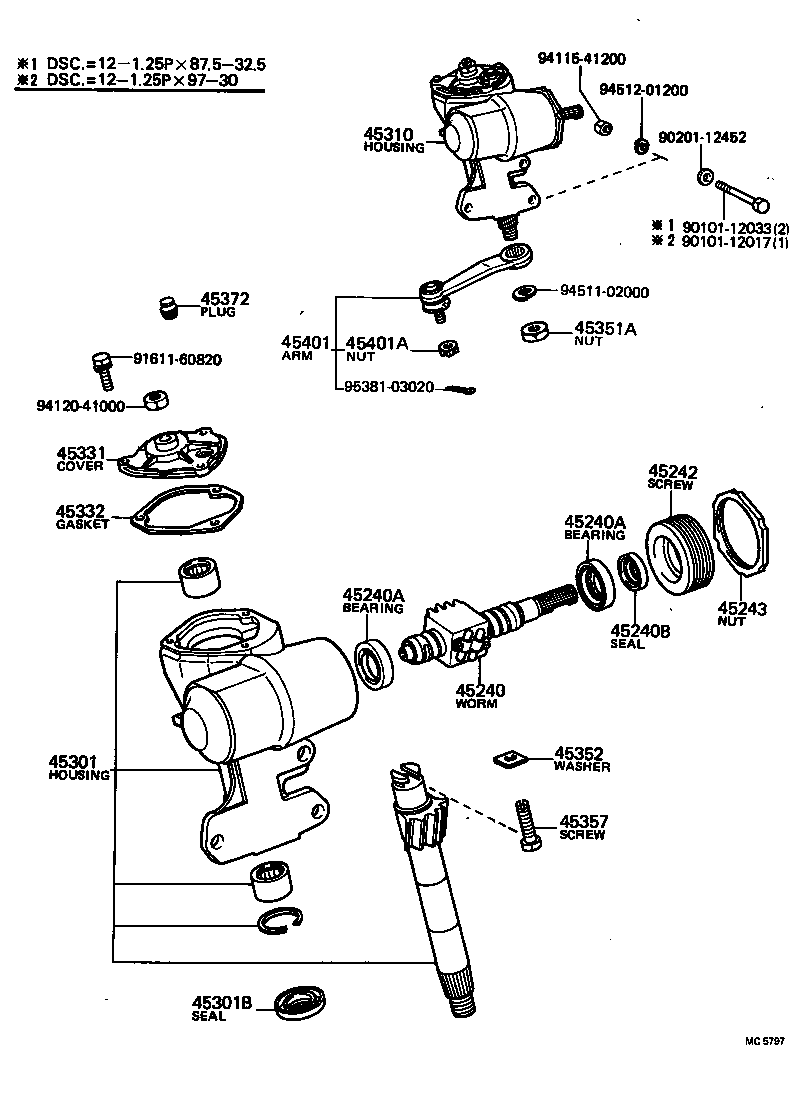 44142-22020 NUT, LOCK, NO.1 product image