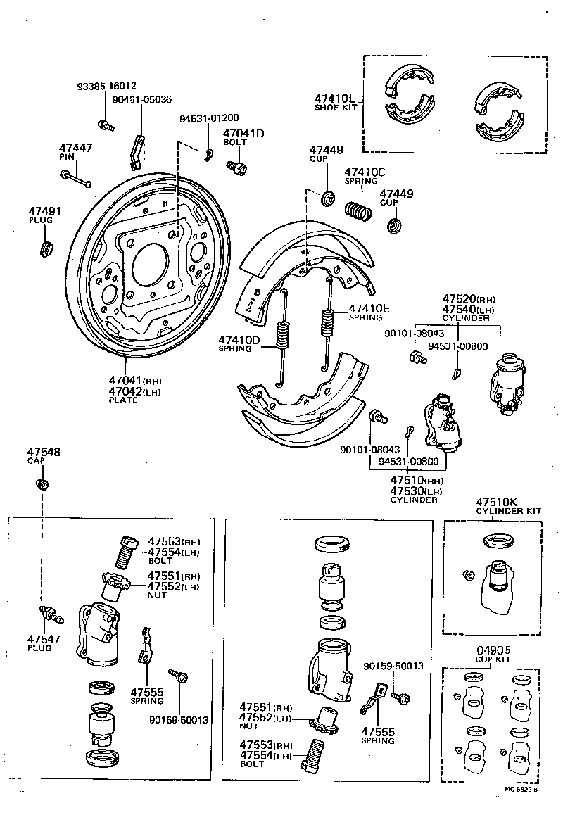 04494-20110 SHOE KIT, FRONT BRAKE product image