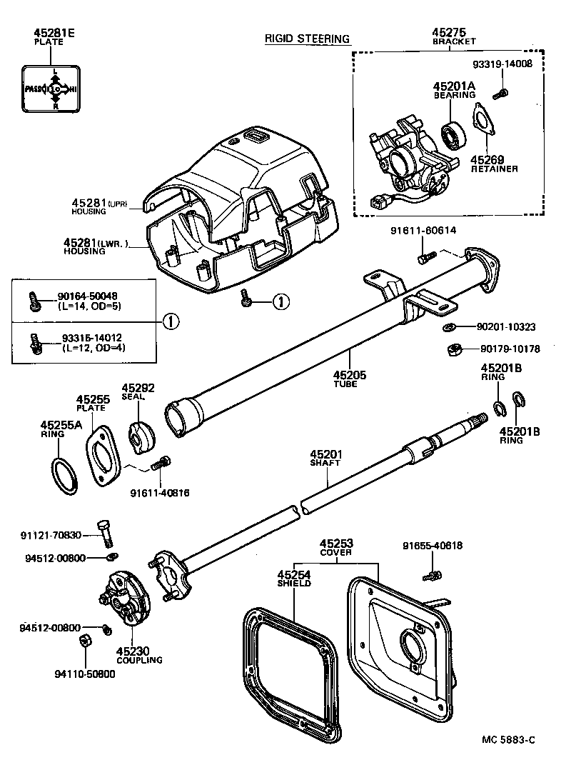 44142-22020 NUT, LOCK, NO.1 product image