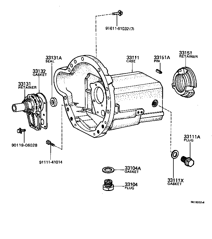 31112-25010 HOUSING, CLUTCH product image