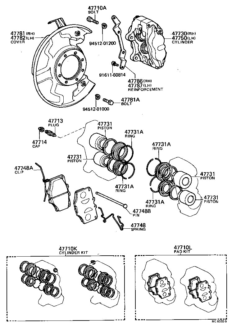 04465-35160 PAD KIT, DISC BRAKE, FRONT product image