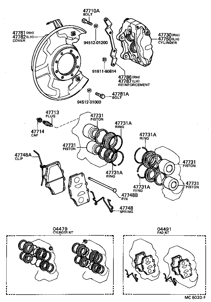 04465-35260 PAD KIT, DISC BRAKE, FRONT product image