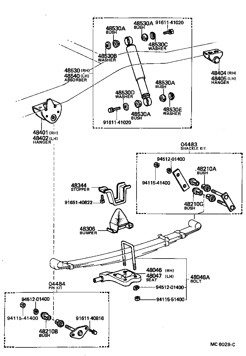 48213-35250 LEAF, REAR SPRING, NO.3 product image