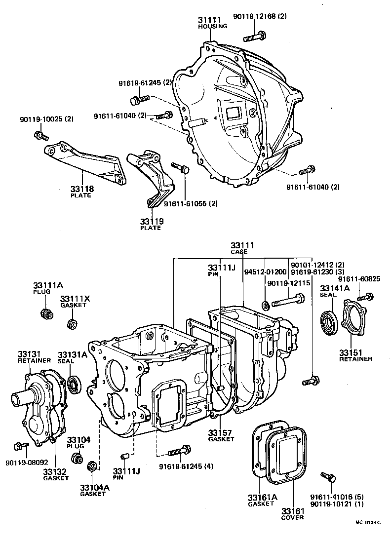33119-25010 PLATE, STIFFENER, LH(MTM) product image