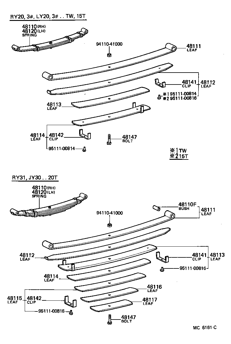 04481-36042 SHACKLE KIT, FRONT SPRING product image