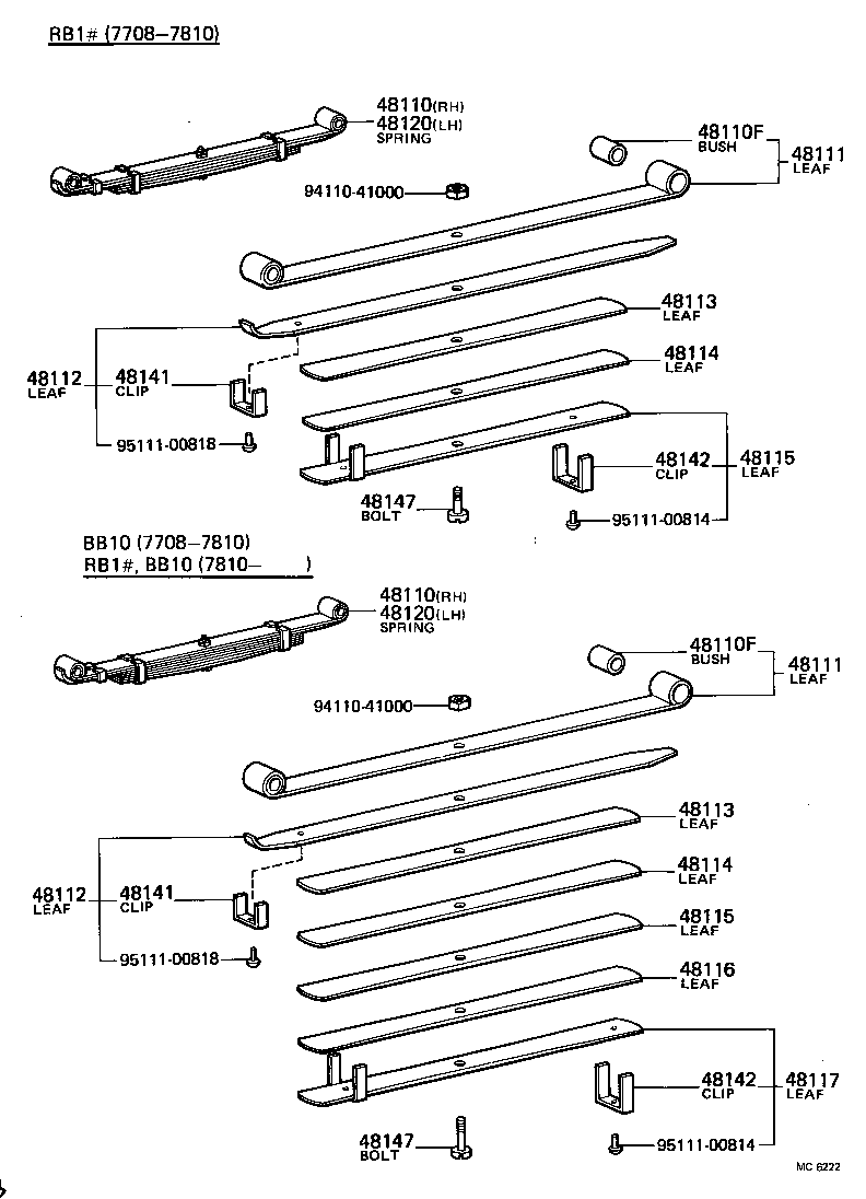 48815-36012 BUSH, FRONT STABILIZER BAR, NO.1 product image