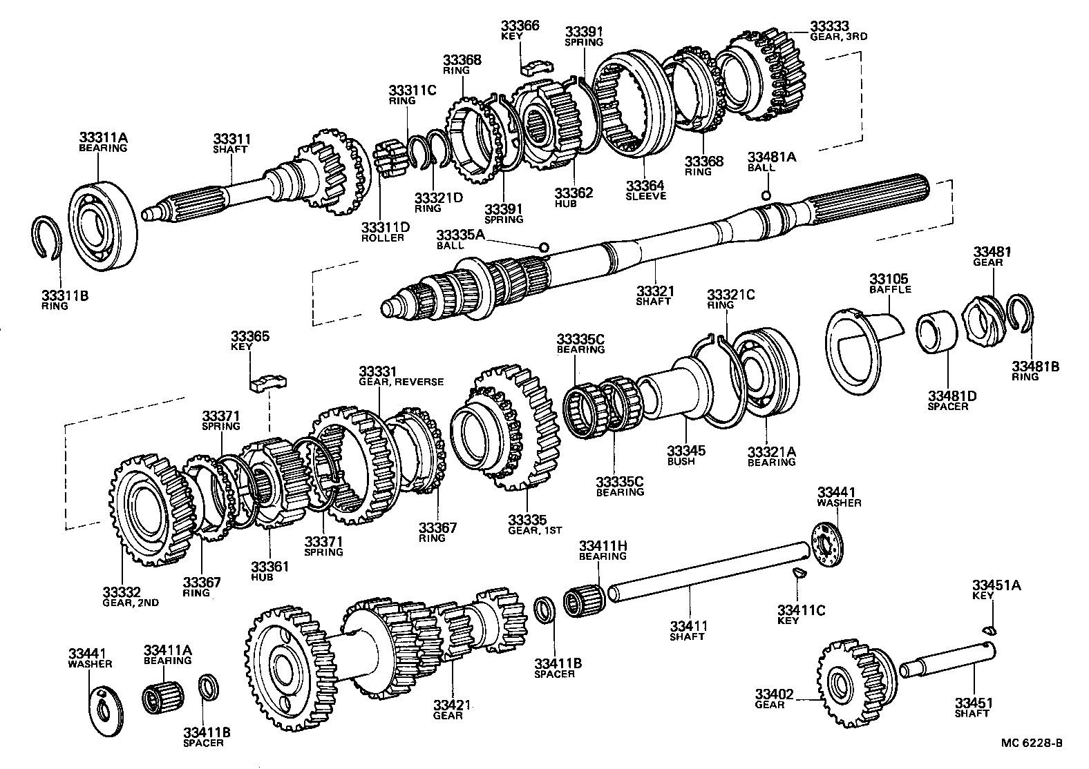 33481-27010 GEAR, SPEEDOMETER DRIVE (MTM) product image