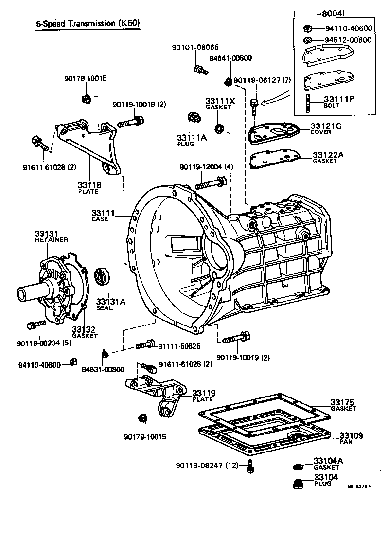 33142-22010 GASKET, INTERMEDIATE PLATE product image