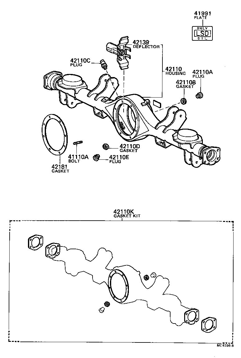 41201-19416 FINAL GEAR KIT, DIFFERENTIAL, REAR product image