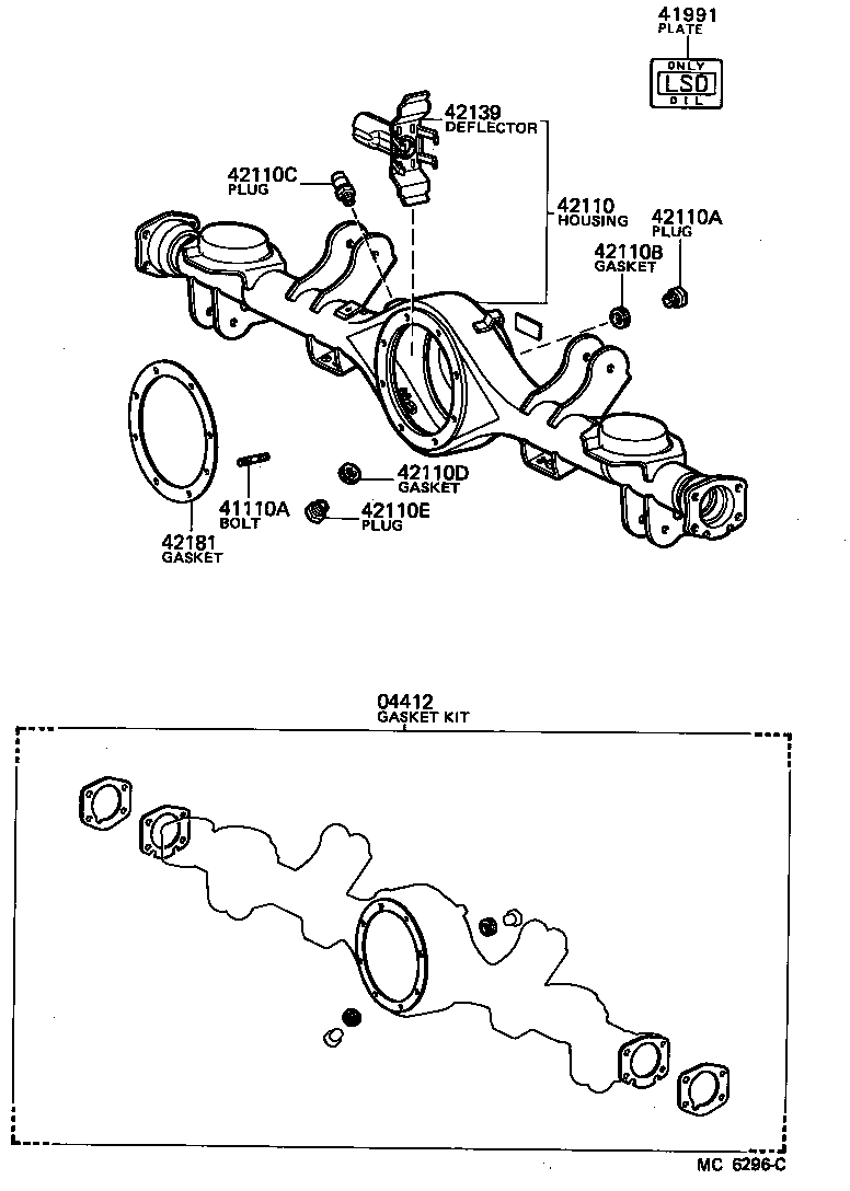 41201-29207 FINAL GEAR KIT, DIFFERENTIAL, REAR product image