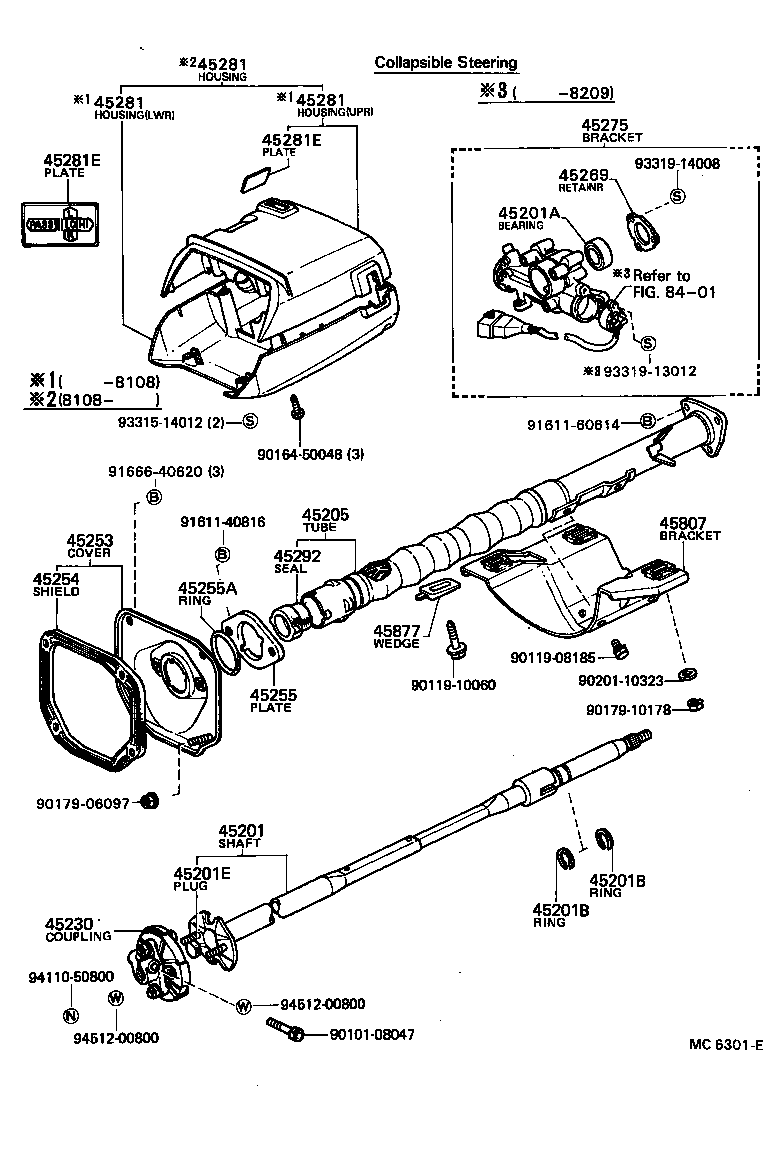 04044-12010 WORM KIT, POWER STEERING product image