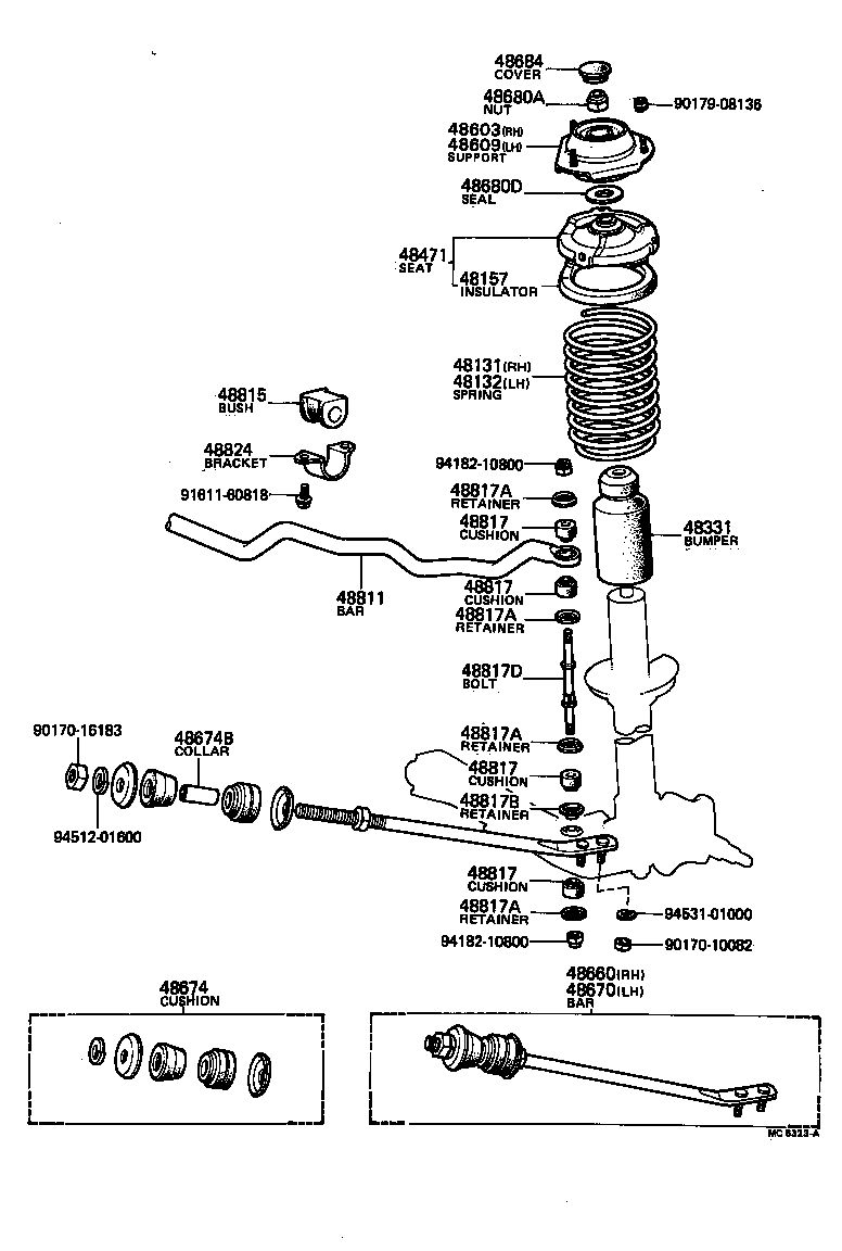 48131-12820 SPRING, FRONT COIL, RH product image