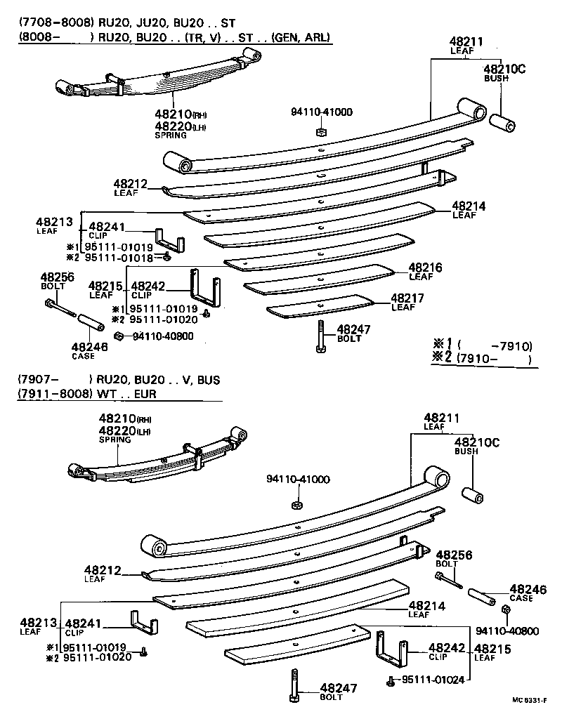 48042-36020 SHACKLE, SPRING, NO.2 product image