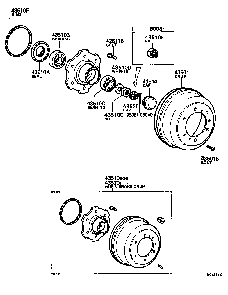 90039-12004 BOLT, HUB (FOR FRONT AXLE) product image