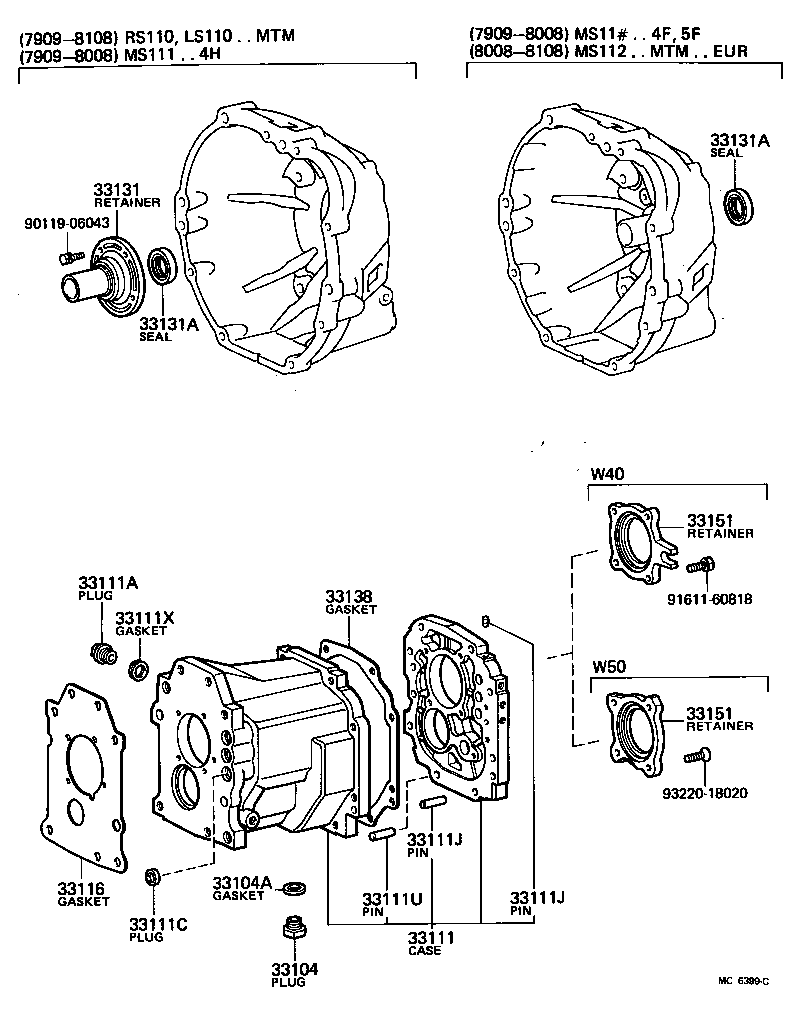 31111-30160 HOUSING, CLUTCH product image