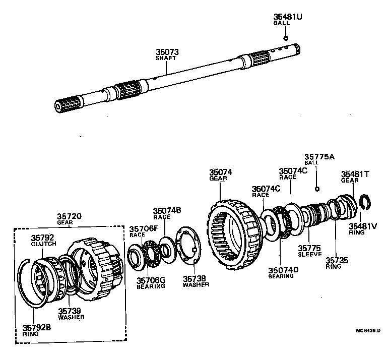 35739-22011 WASHER, PLANETARY CARRIER THRUST, NO.3 product image
