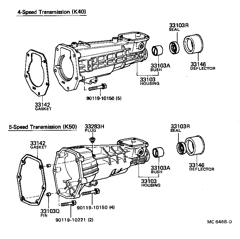 90311-38040 SEAL, OIL(FOR MANUAL TRANSMISSION EXTENSION HOUSING) product image