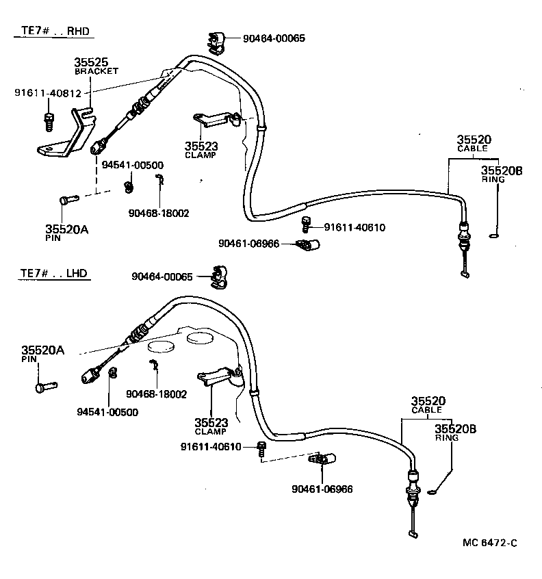 35509-10010 LEVER SUB-ASSY, THROTTLE VALVE, OUTER product image
