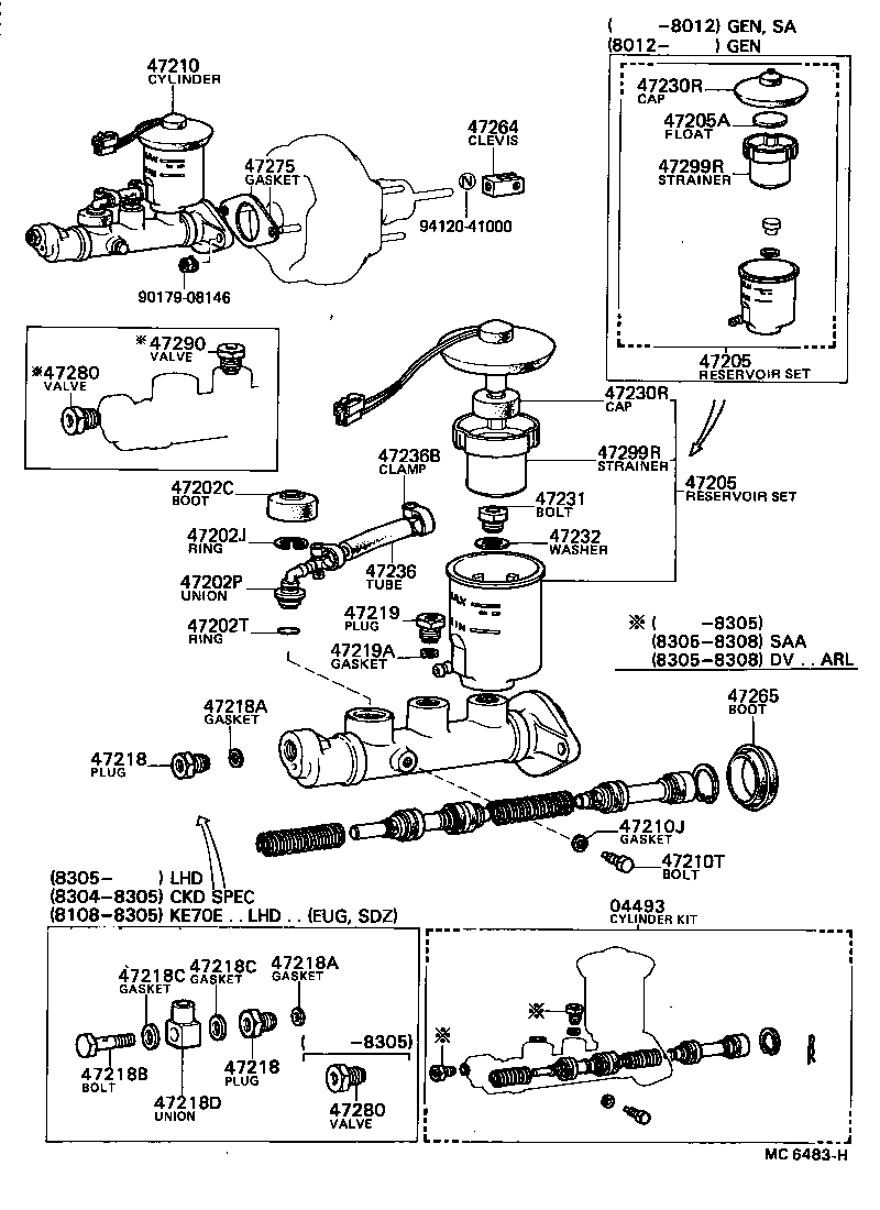 47218-12050 PLUG, MASTER CYLINDER FLUID OUTLET product image