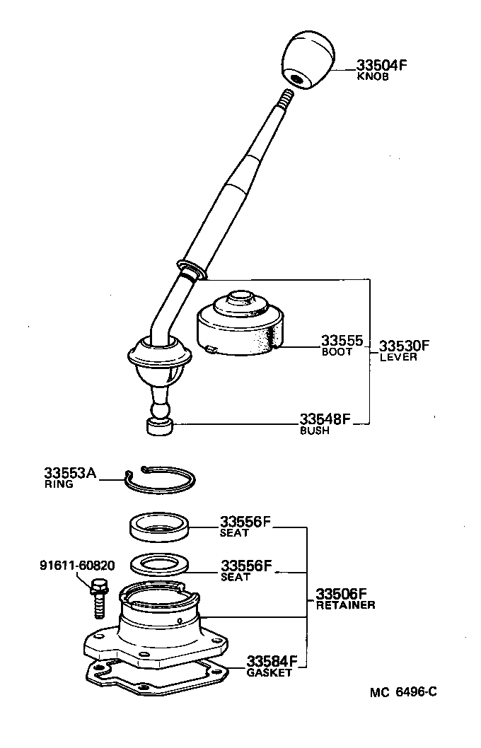33556-14010 SEAT, TRANSMISSION SHIFT LEVER BALL product image