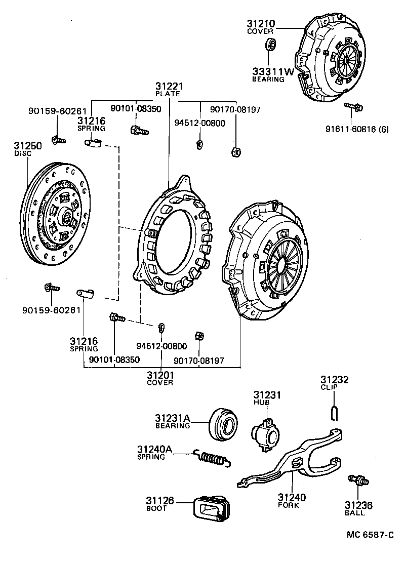 31250-20132 DISC ASSY, CLUTCH product image