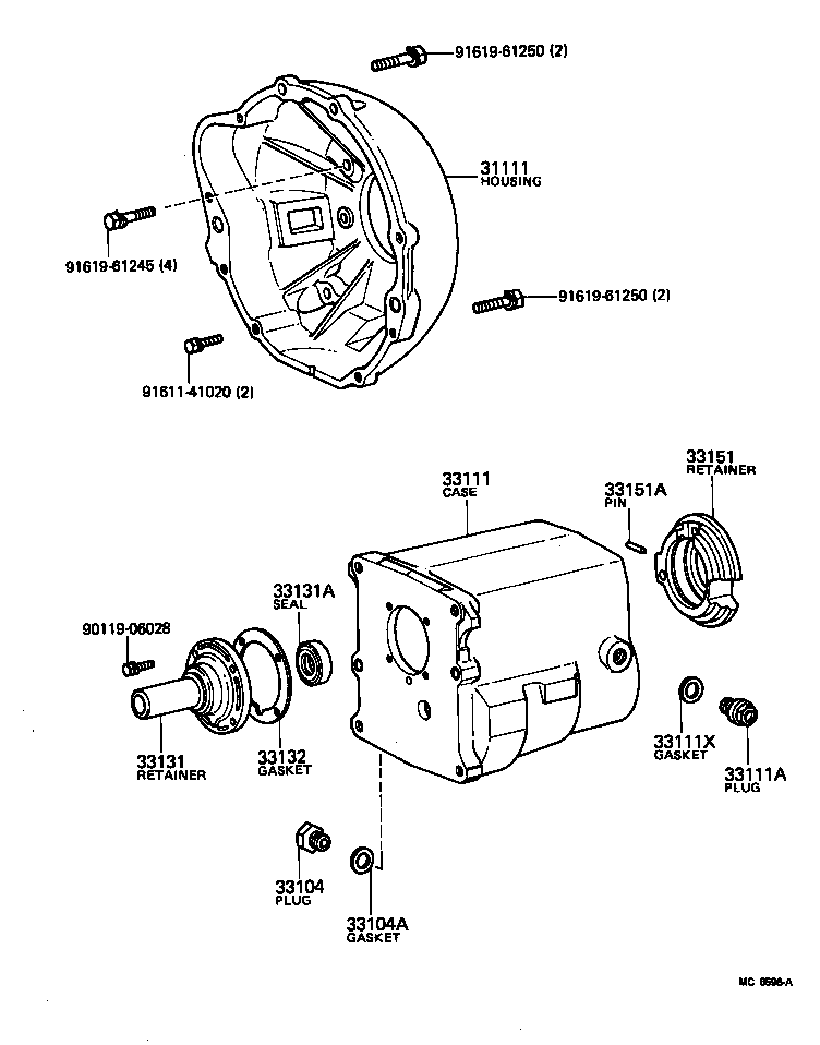 31112-25010 HOUSING, CLUTCH product image