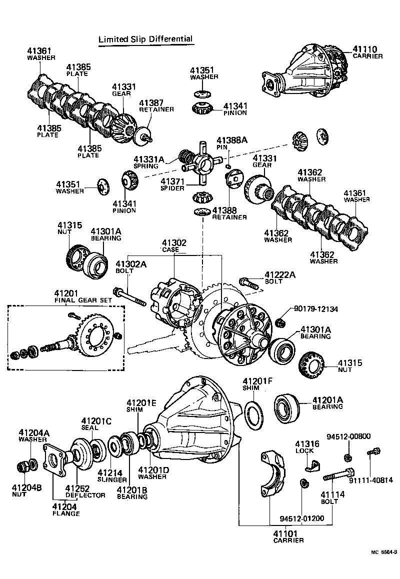 41201-69046 FINAL GEAR KIT, DIFFERENTIAL, REAR product image