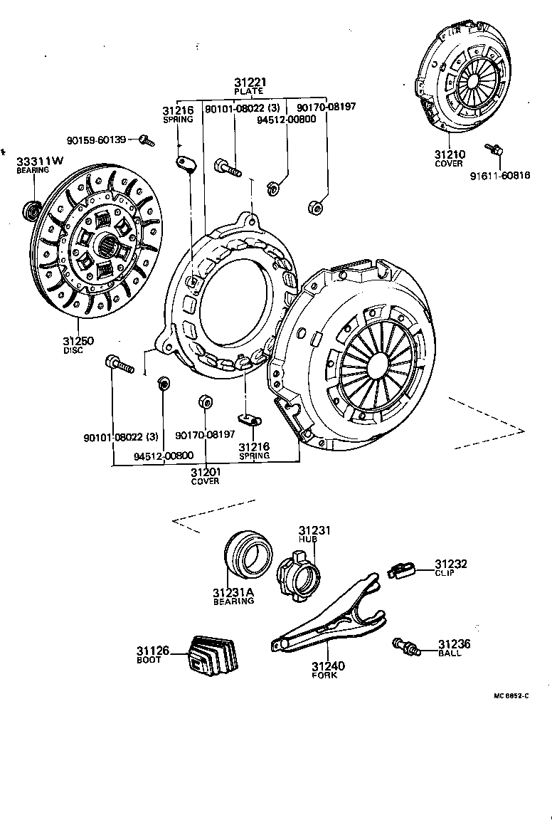 31210-30153 COVER ASSY, CLUTCH product image