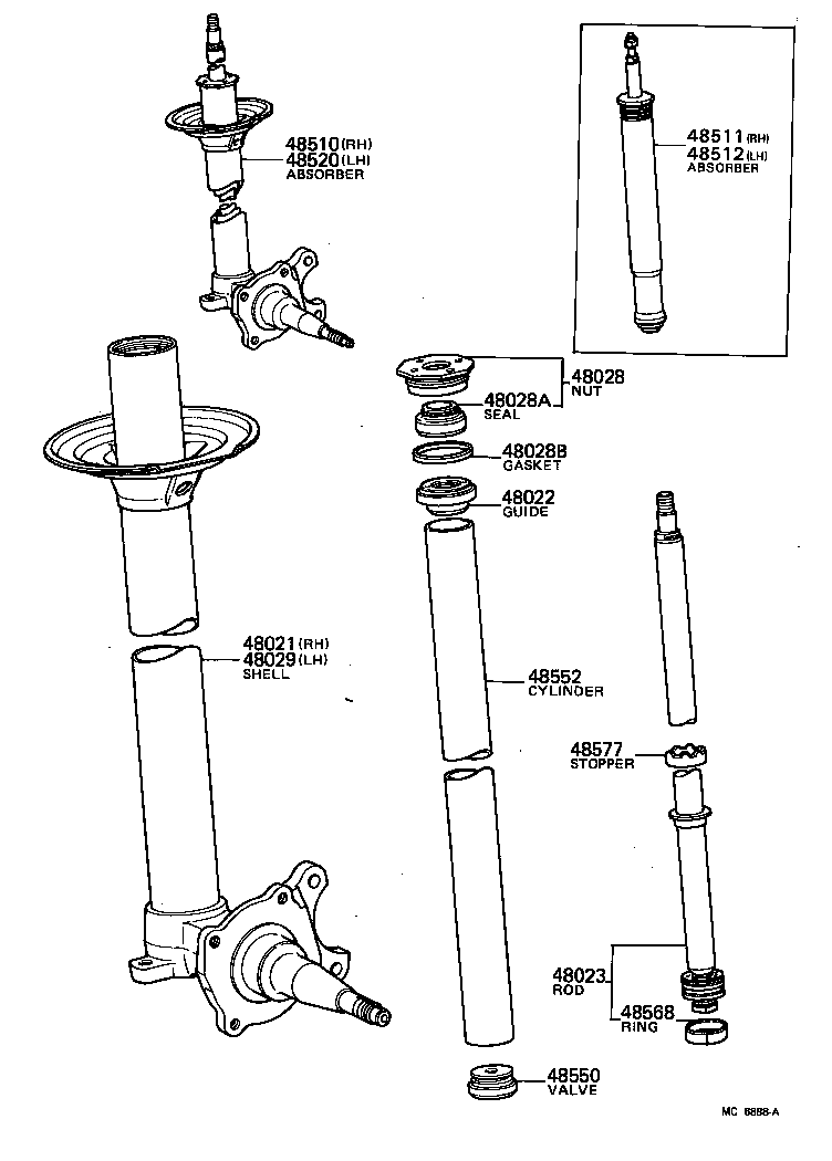 48131-22650 SPRING, FRONT COIL, RH product image