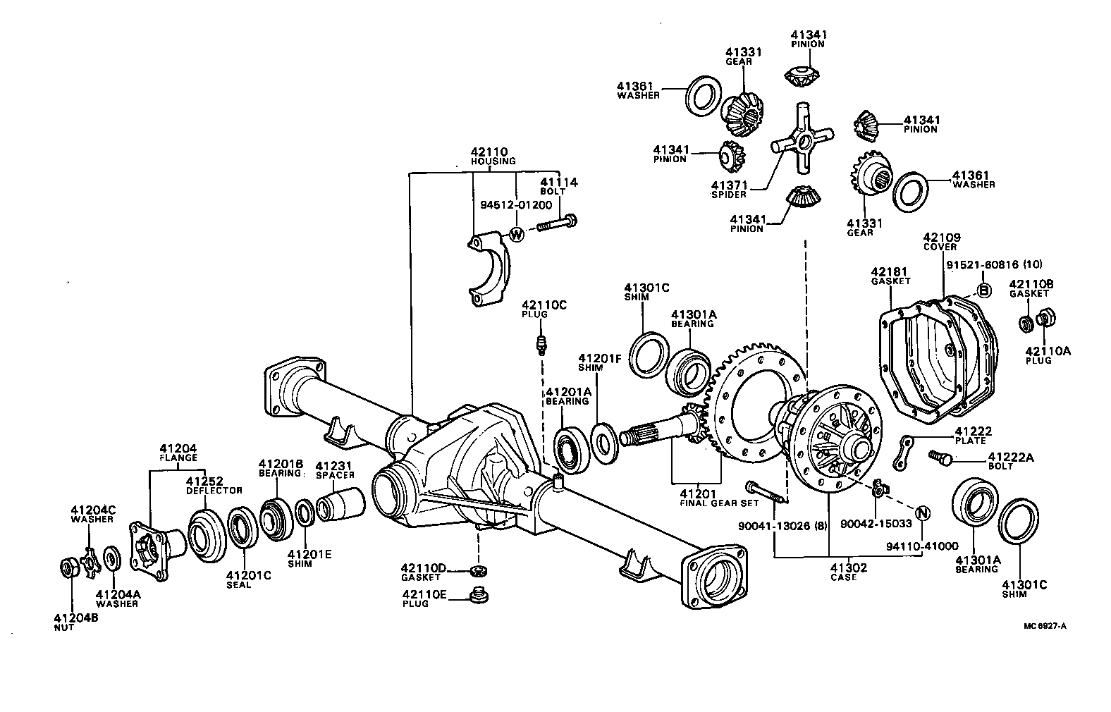 41301-87602 CASE SUB-ASSY, REAR DIFFERENTIAL product image