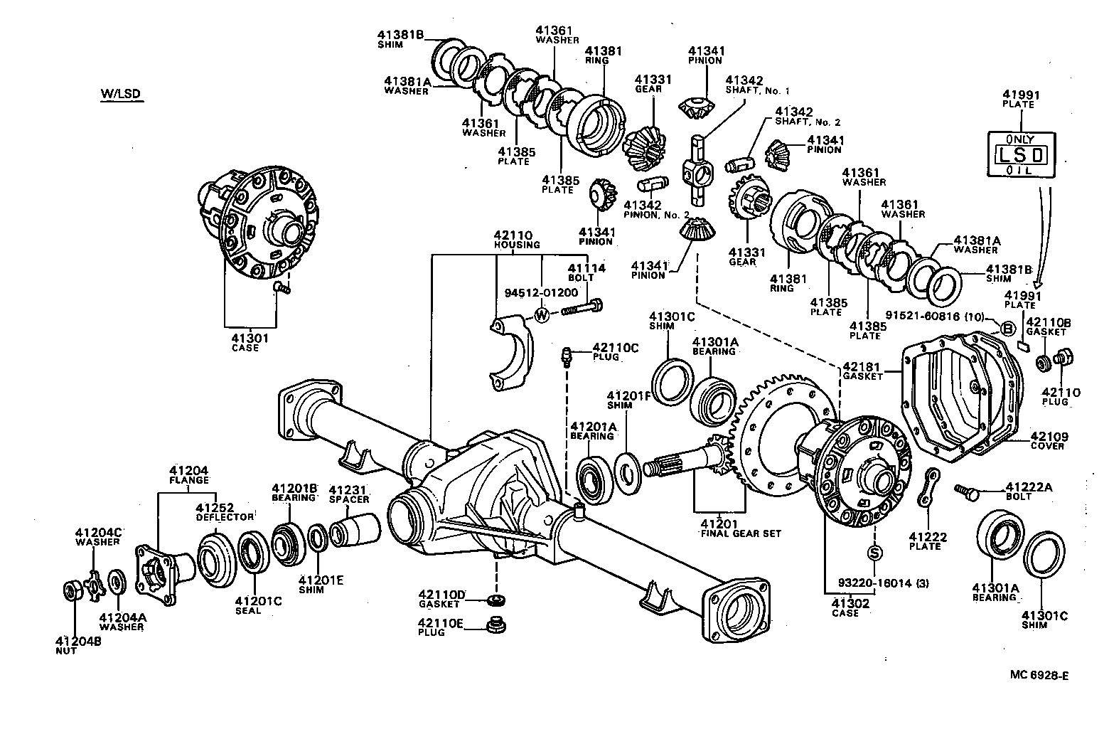 41301-87602 CASE SUB-ASSY, REAR DIFFERENTIAL product image