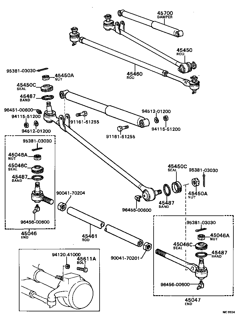 90041-06002 BOLT, KNUCKLE STOPPER product image