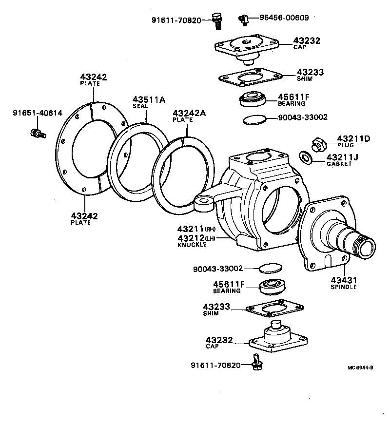 90043-18003 SEAL, DUST (FOR FRONT AXLE HUB) product image