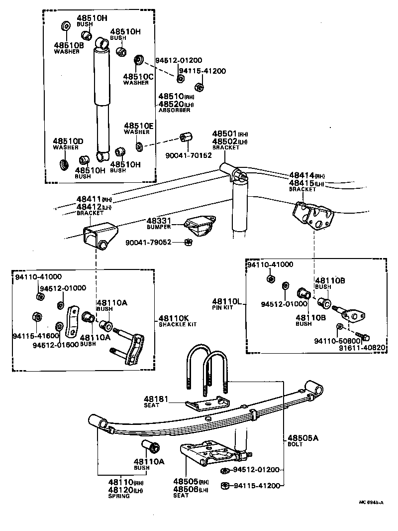 48044-87601 SEAT, FRONT SPRING, RH product image