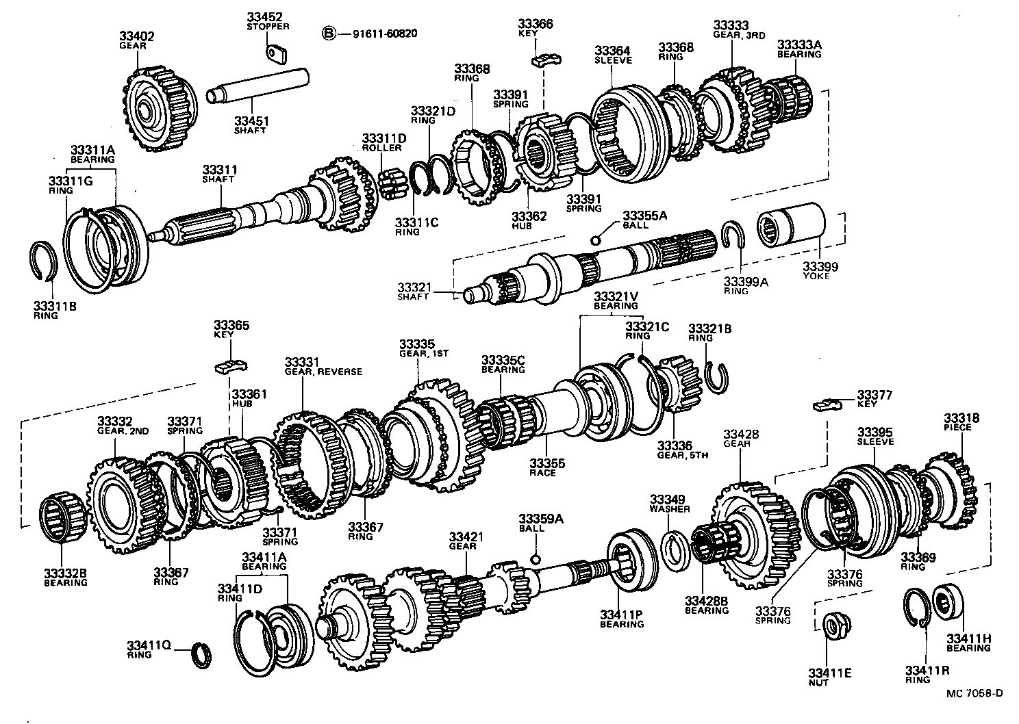 33336-35010 GEAR, 5TH product image