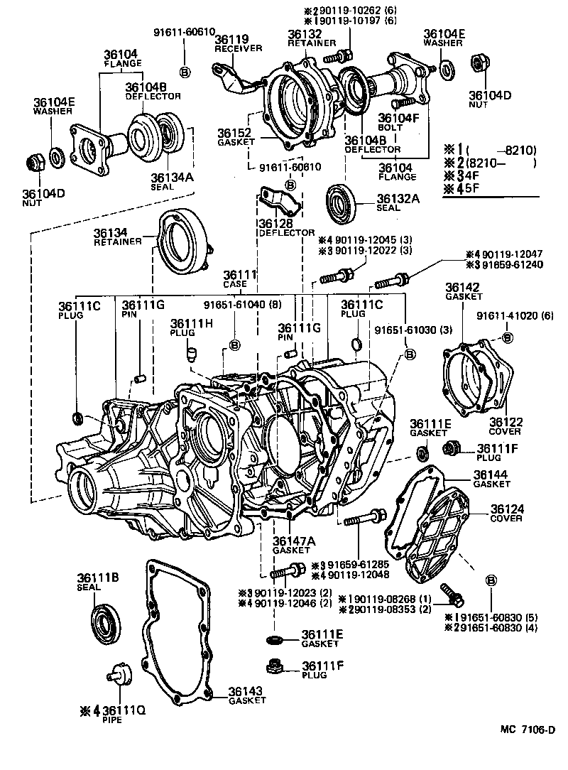 36103-60200 CASE, TRANSFER product image