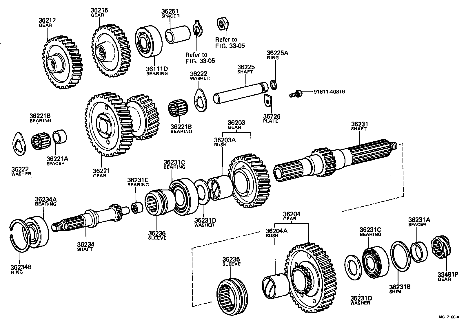 36251-60030 SPACER, TRANSFER INPUT SHAFT product image