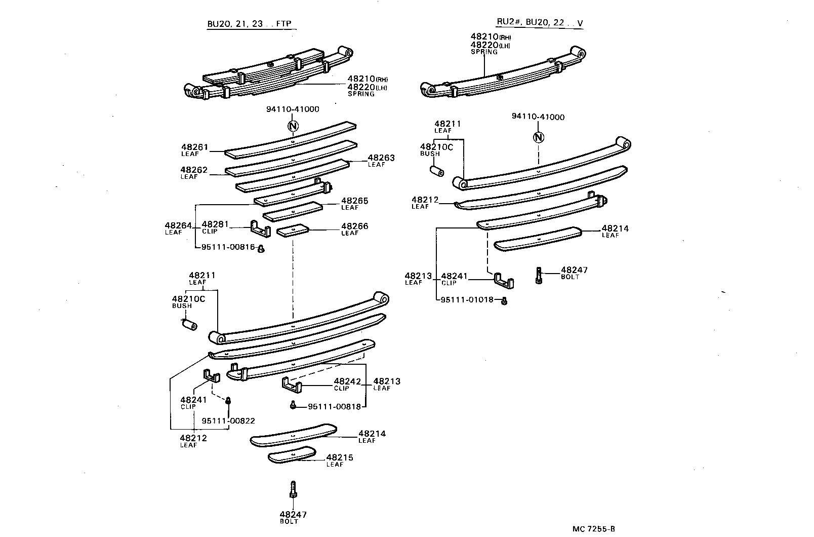 48201-36281 LEAF, REAR SPRING, NO.1 product image