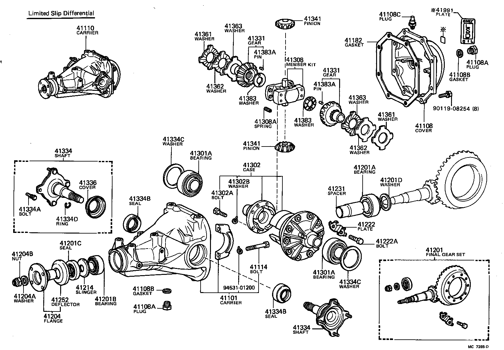 90311-38018 SEAL, OIL (FOR REAR DIFFERENTIAL SIDE GEAR SHAFT) product image