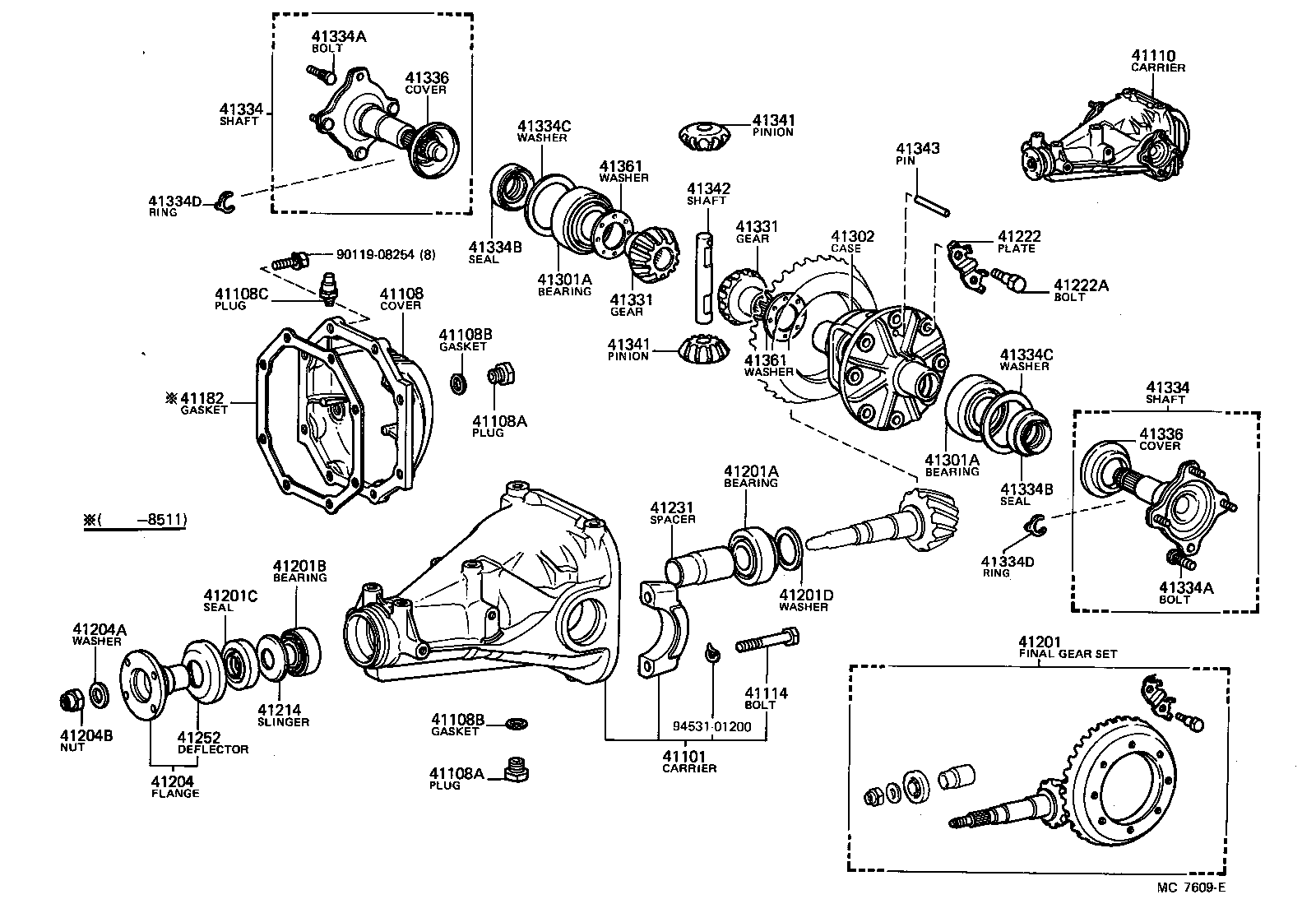 90311-38018 SEAL, OIL (FOR REAR DIFFERENTIAL SIDE GEAR SHAFT) product image