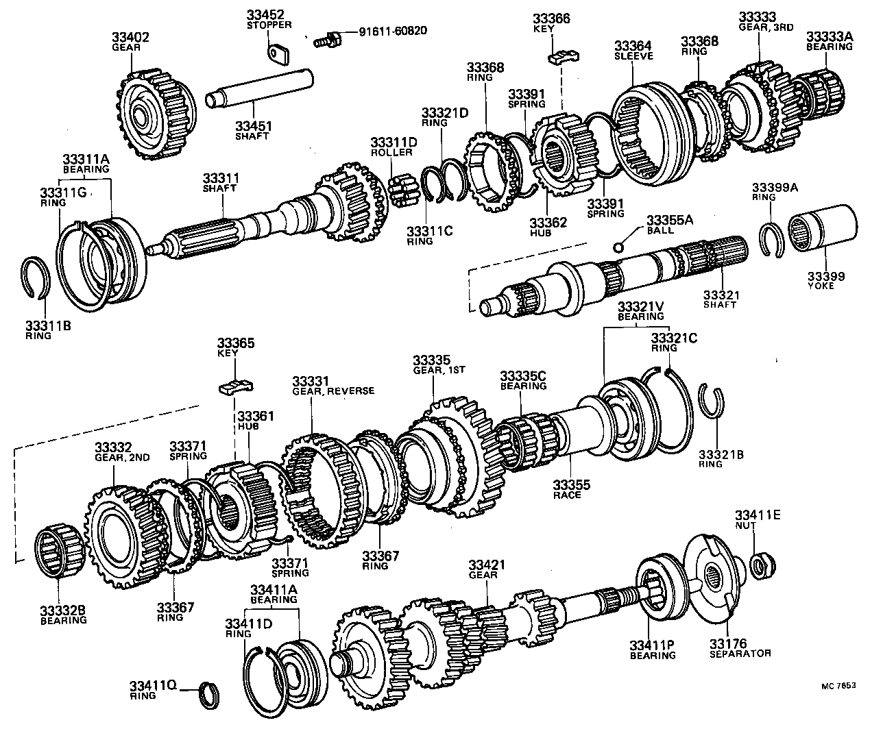 33336-35010 GEAR, 5TH product image