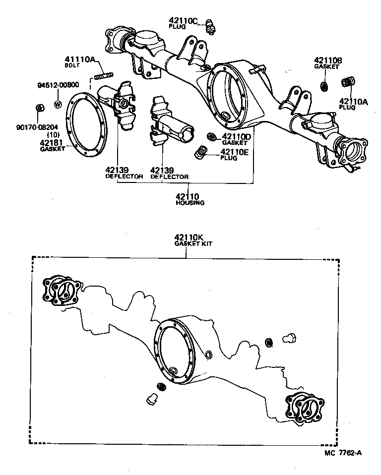 41305-14010 GEAR, REAR DIFFERENTIAL SIDE product image