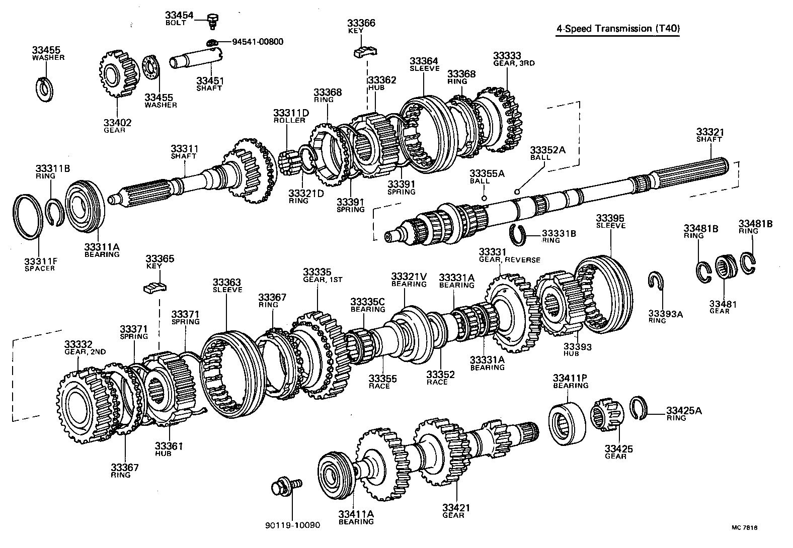 33481-22010 GEAR, SPEEDOMETER DRIVE (MTM) product image